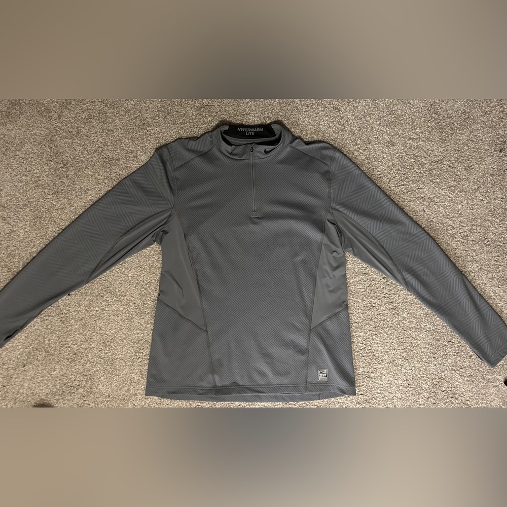 Men's Nike Dri-Fit Pro Combat Hyperwarm Lite 1/4 Zip Fitted Sweatshirt SIZE: XL